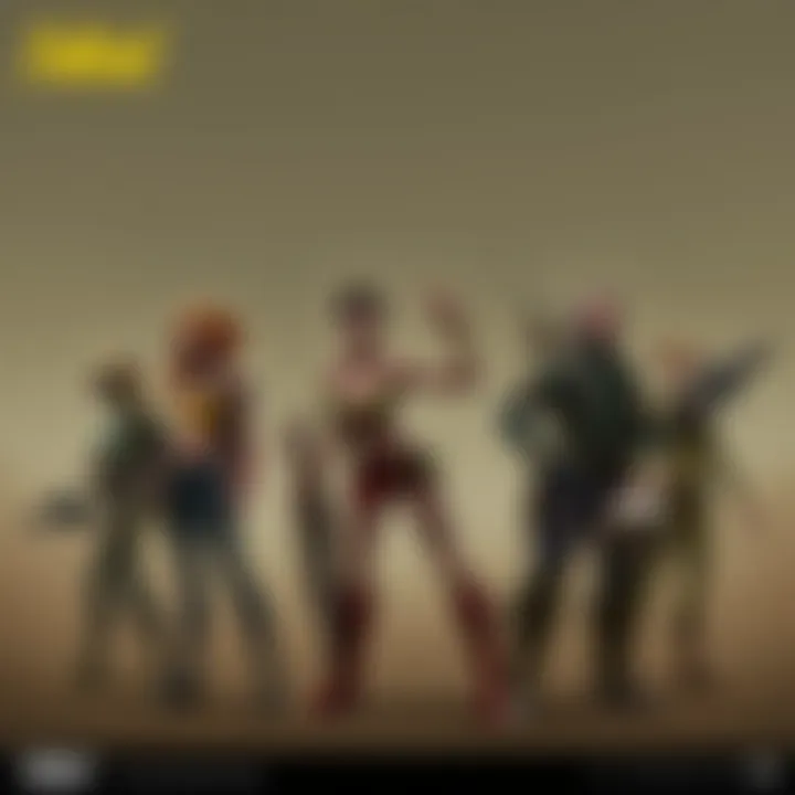 Diverse Character Builds Character sheets displaying various player roles within the game.