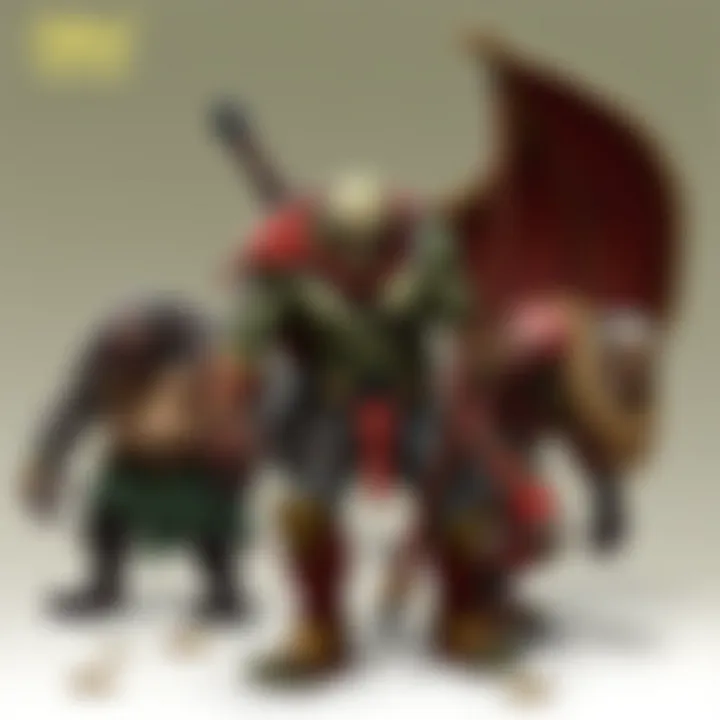 Iconic Creatures and Factions Artwork depicting iconic creatures and factions from the Fallout universe.