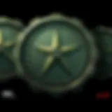 A detailed close-up of G Star Caps showcasing their unique design and texture