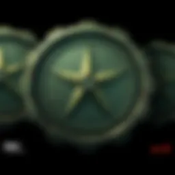 A detailed close-up of G Star Caps showcasing their unique design and texture