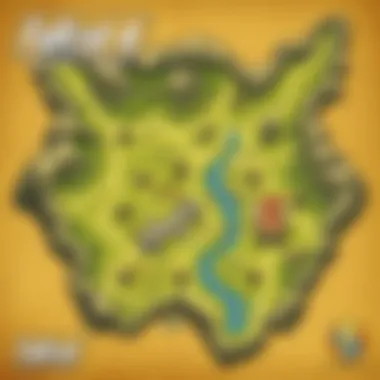 Navigational Map of Hidden Valley A detailed map highlighting key locations within Hidden Valley