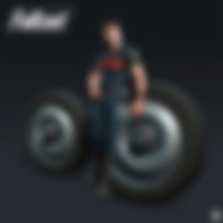 Conceptual representation of imposter wheels in Fallout