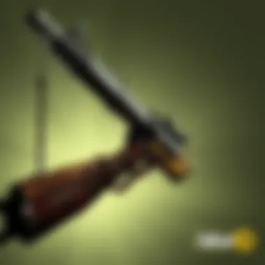 An iconic legacy weapon in action within a Fallout 76 gameplay scene