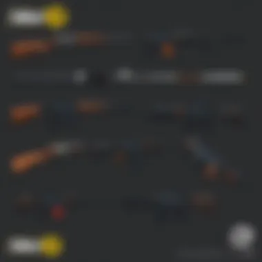 Diverse Legacy Weapons Showcase A selection of legacy weapons on display in Fallout 76