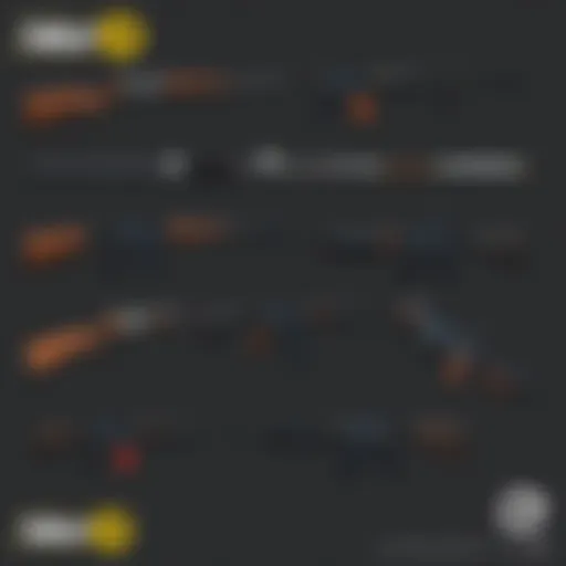 Diverse Legacy Weapons Showcase A selection of legacy weapons on display in Fallout 76