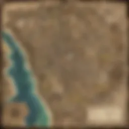 Map showcasing merchant locations in the Fallout universe