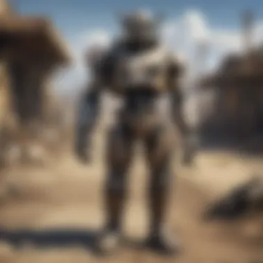 Mister Handy Man in a Post-Apocalyptic World Mister Handy Man amidst a post-apocalyptic landscape