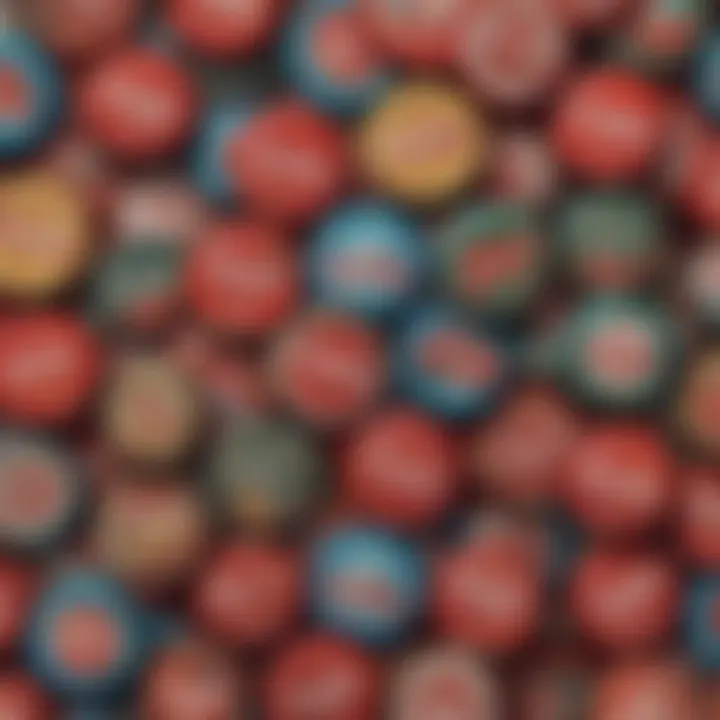 An illustration of Nuka Cola bottle caps used as currency in the Fallout universe.