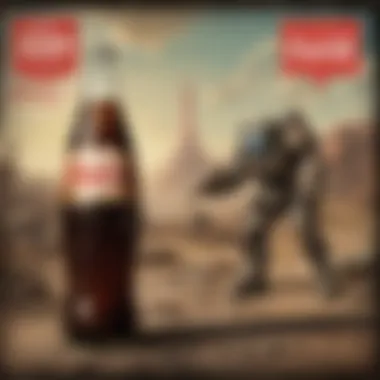 A collection of various Nuka Cola posters highlighting their design evolution.