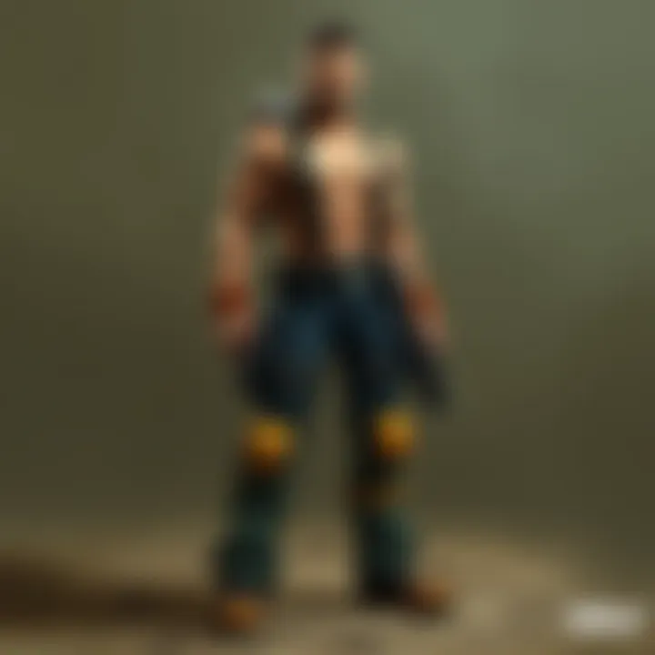 Character Wearing Raiders Pants A character in the Fallout universe wearing Raiders Pants
