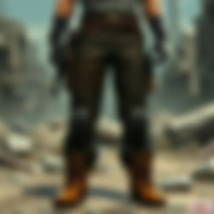 Raiders Pants in a Post-Apocalyptic Setting A depiction of Raiders Pants in a post-apocalyptic setting