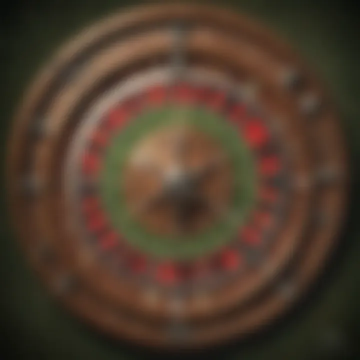 Visualization of house edge concept in a roulette game