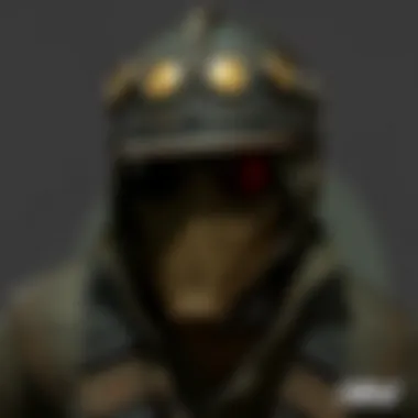 A detailed view of a raider hat showcasing its rugged design.