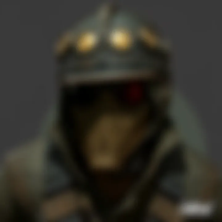 A detailed view of a raider hat showcasing its rugged design.