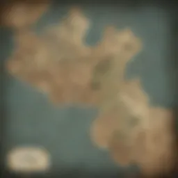 A detailed map of the Commonwealth showcasing key locations