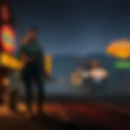 A panoramic view of the New Vegas Strip illuminated at night