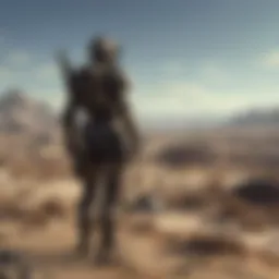 A desolate landscape depicting the post-apocalyptic wasteland of Fallout.