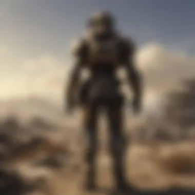 Wasteland Landscape A desolate wasteland representing the Fallout universe