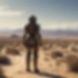 Vast Mojave Desert landscape under the sun