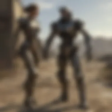 Dialogue Dynamics: Danse and the Player Danse engaging in a dialogue with the player character, highlighting their dynamic relationship