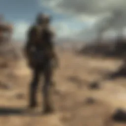 A panoramic view of the wasteland in the latest Fallout game