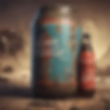 Nuka Cola Iconic Branding Iconic Nuka Cola branding in a vibrant setting