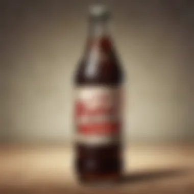 Close-up of a Nuka Cola bottle with artistic background