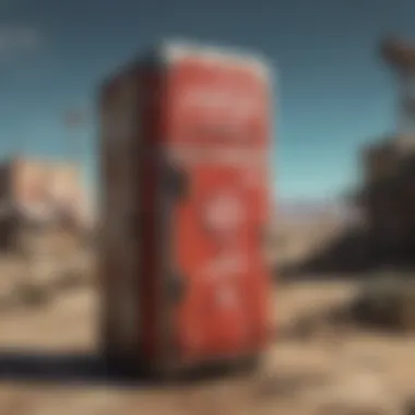 Nuka Cola Fridge in Fallout Universe Nuka Cola fridge display in a Fallout setting