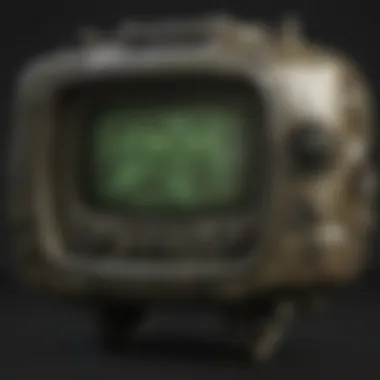 A player customizing their Pip-Boy with various skins