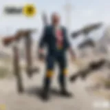 Rare Weapons Showcase A vibrant collection of rare weapons from Fallout 76