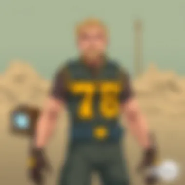 A visual representation of the storytelling aspects of the 76 TV in a post-apocalyptic setting