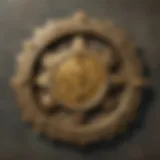 Close-up of the Vault Tec shirt design showcasing its unique logo