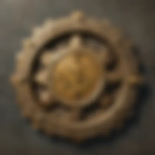Close-up of the Vault Tec shirt design showcasing its unique logo