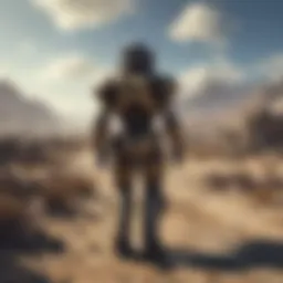 A panoramic view of the Fallout VR environment showcasing its vast wasteland.
