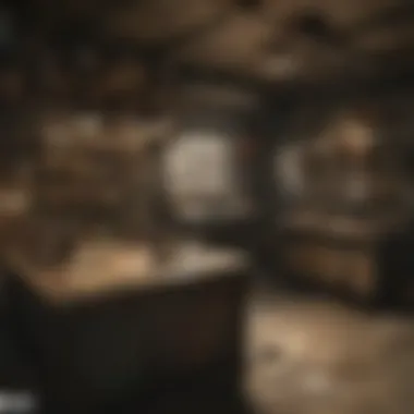Organized Crafting Stations in Fallout An organized workshop showcasing various crafting stations