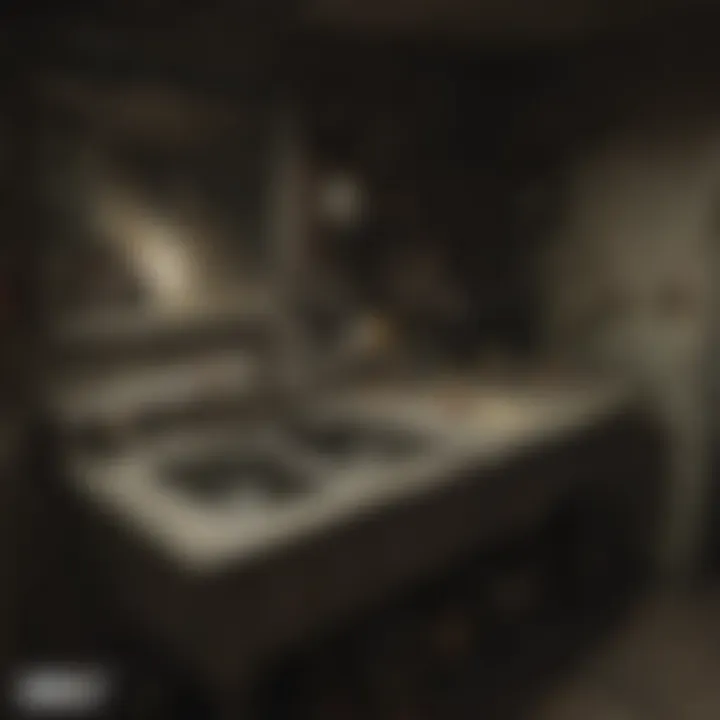 Player interacting with the workshop sink interface
