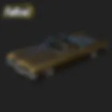 Sleek car modification within a Fallout setting