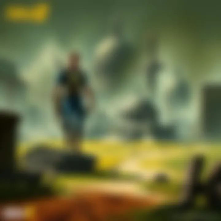 Capital Wasteland Landscape A breathtaking view of the Capital Wasteland showcasing post-apocalyptic scenery