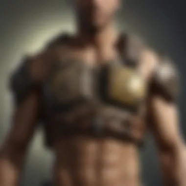 Personalizing Chest Equipment Character customization with futuristic chest gear