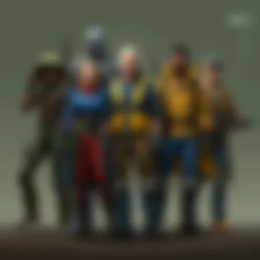 Iconic Fallout Characters A collage showcasing iconic characters from the Fallout series.