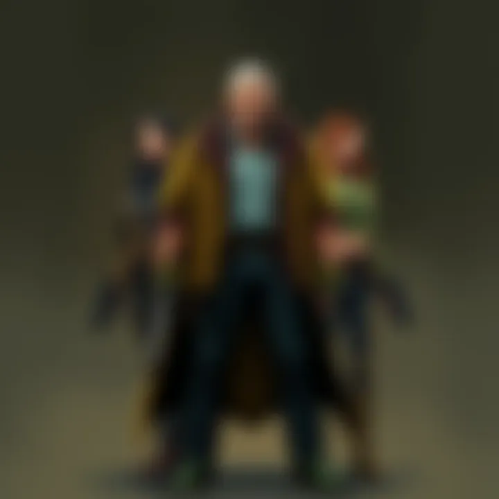 Memorable Characters in Fallout A detailed view of iconic characters from the Fallout series