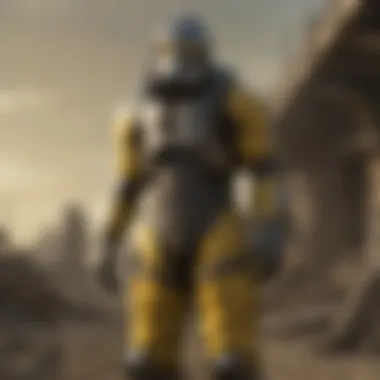 Lore Significance of Hazmat Suits in Fallout Scene depicting the lore context of hazmat suits in Fallout