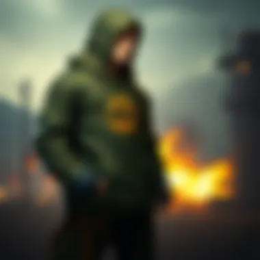 Trendy fashion street style featuring the Fallout hoodie