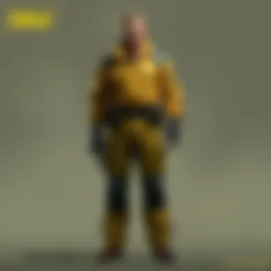 In-Game Representation of the Jumpsuit In-game character wearing the jumpsuit
