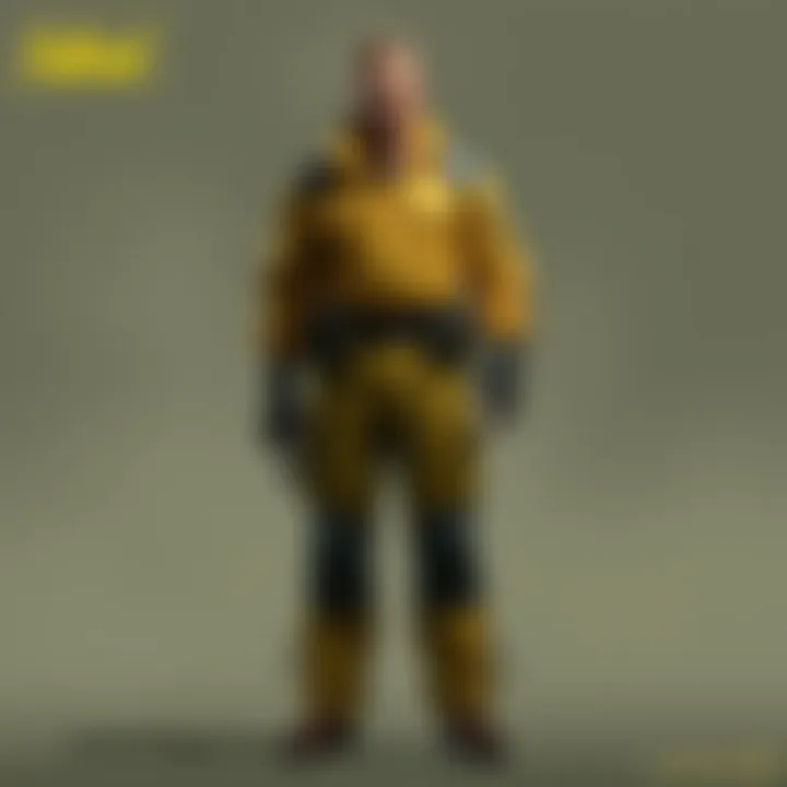 In-Game Representation of the Jumpsuit In-game character wearing the jumpsuit