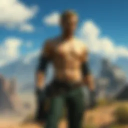 Cinematic scene showcasing the post-apocalyptic landscape