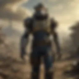 Concept art showcasing the post-apocalyptic world of Fallout