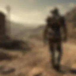 A stunning desert landscape from Fallout New Vegas