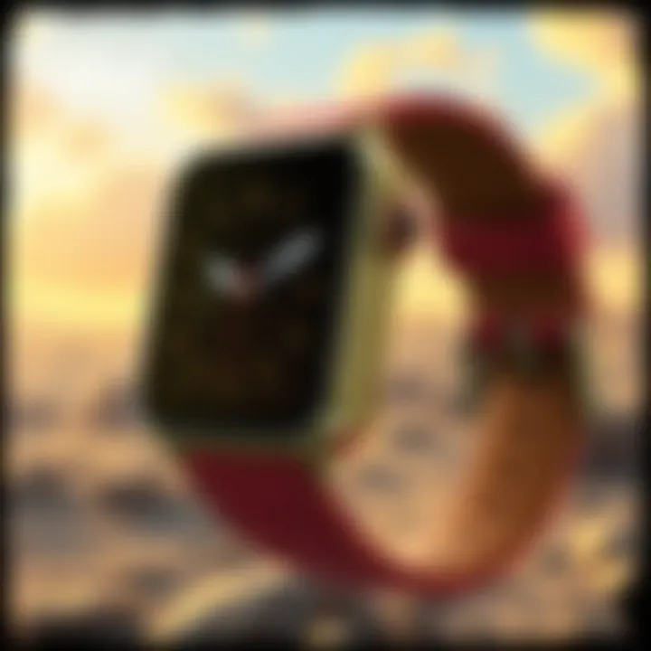 Vibrant Fallout Apple Watch Design Fallout-themed Apple Watch face showcasing vibrant colors and intricate design