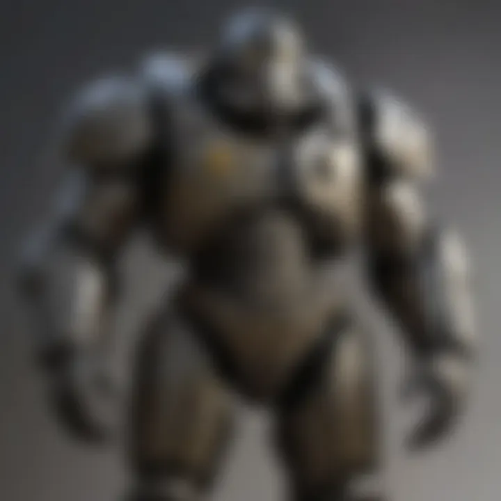 Power Armor model with intricate details